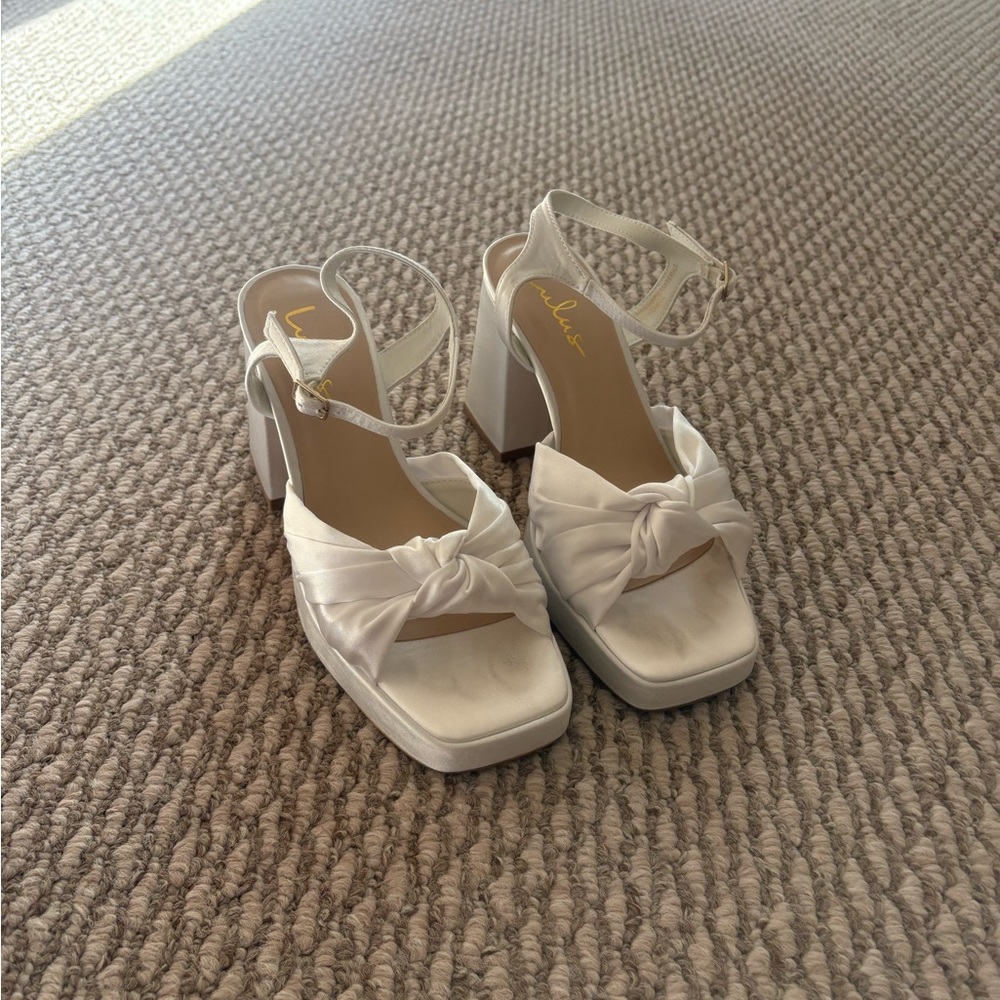 Lulus Satin Heels